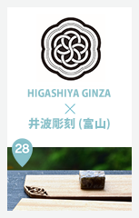 HIGASHIYA GINZA × 井波彫刻 (富山)